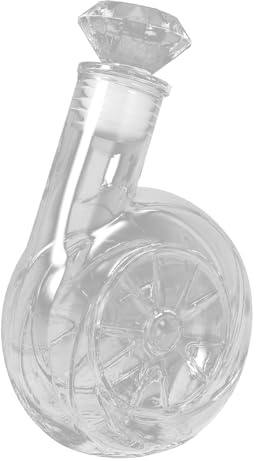 Sosoport Petaca Sopladora Decantador De Whisky De Vidrio Transparente Para Uso Hogar Decantador De Bebidas De Licor