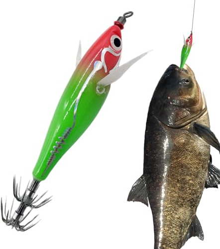 Yaztauho Angelköder Für Das Angeln Auf Barsche,Nachleuchtende Lebensechte Angelköder mit Jigköpfen | Tragbare Angelzubehör-Box Geschenkideen Für Angler