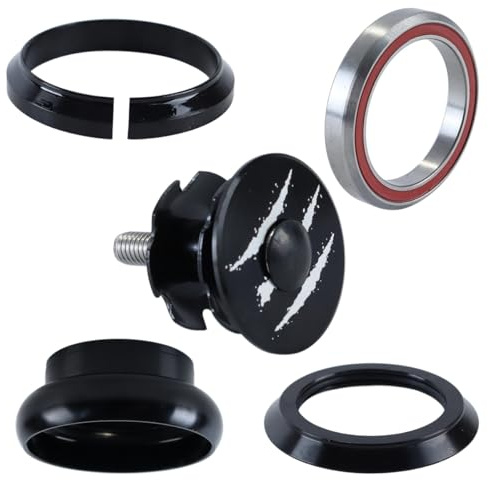 DUZEPA 34/34mm Bicycle Headset EC34 External Cup Sealed Bearings for MTB Road Bike Frame Upgrade High-Strength Aluminum Alloy
