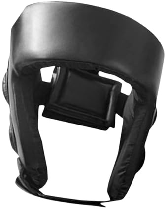 Casque de boxe - Équipement de protection épais pour taekwondo, karaté, mma - Noir - Pour enfants