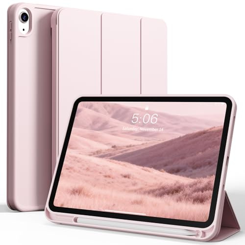 PruStrm iPad 11th Gen A16 11-Inch & 10th Gen 10.9 Case, Soft Touch | Slim & Lightweight · Shockproof TPU Back · Pencil Holder · Auto Wake/Sleep · Two Viewing Angles · Full Protection