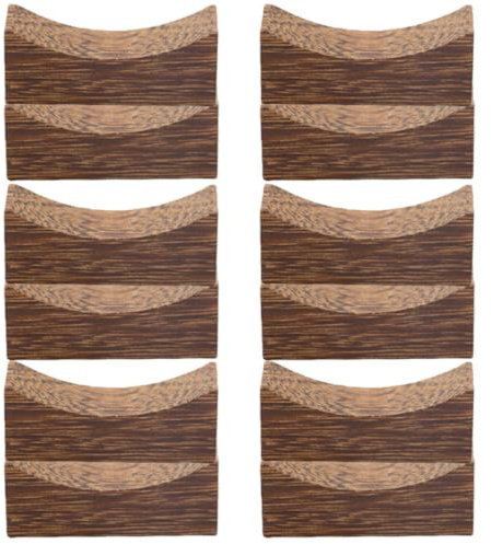 STOBAZA Repose-Fourchette en Bois 12 Pièces, Style Japonerie pour Table | Repose Baguette, Maintien Stable des Couverts, Évite le Contact Table