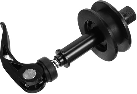 Veemoon Tendeur de Chaîne de Vélo Réglable en Alliage D’Aluminium et Plastique Noir, Outil à Main Compact et Léger, Accessoire Vélo Solide pour Route et Pliables, Ajusteur de Tension