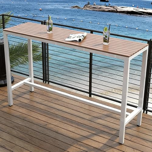 Yqyc Penisola Cucina Piano Lavoro, Tavolo Alto Bar, Multiuso per Cucina, Soggiorno, Sala da Pranzo, Divano, Ingresso(White,100x105x40cm/39x41x15in)