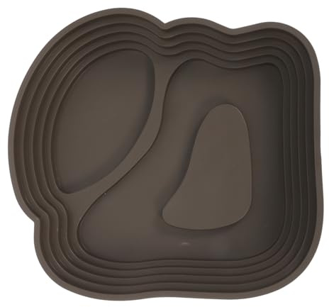 TOYANDONA Ciotola per Alimentazione e Bagno Rettili Grande da 24 Cm, Vasca D’acqua per Tartarughe e Lucertole con Bordo Anti-rovesciamento, Accessorio Habitat per Drago Barbuto e Piccoli