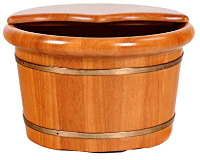 Vasca for pediluvio, secchio, spa, sauna, ammollo, pediluvio, secchio in legno, vasca for pediluvio, lavabo for uso domestico, presente