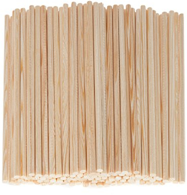 Mendi 100 Holzstäbe Rundholz 20 cm 5,5 mm