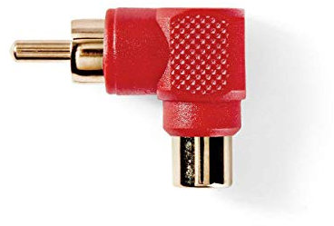 Nedis Adattatore audio mono ad angolo angolo angolo di 90° RCA maschio -
