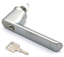 Schüco Poignée de fenêtre RCC, verrouillable, aspect inox 247038.