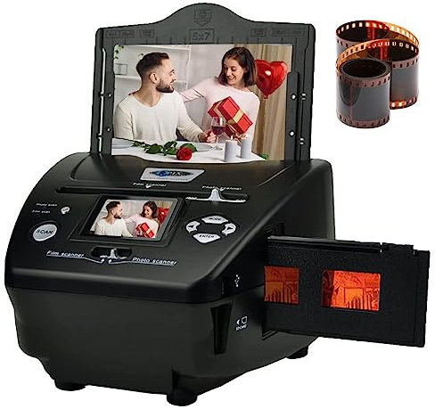 Scanner de négatifs de diapositives, scanner de films numériques et de diapositives, boîte à lumière portable pour visionneuse de diapositives, conversion de négatifs 35 mm 135 mm en images JPEG