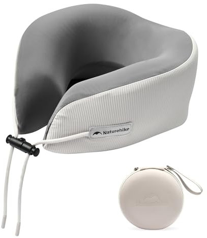 Naturehike Almohada De Viaje PortáTil De Espuma ViscoeláStica, Almohada Cervical para Adultos, CojíN Cervical OrtopéDico, con Bolso