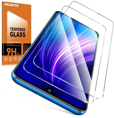 Oelrstfe 2 Piezas Protector Pantalla Para Xiaomi Redmi Note 8/Note 8 2021/Mi 9 Lite Cristal Templado Dureza 9H Antiarañazos Antihuellas Sin Burbujas Ultra HD Transparente Resistente Vidrio Película