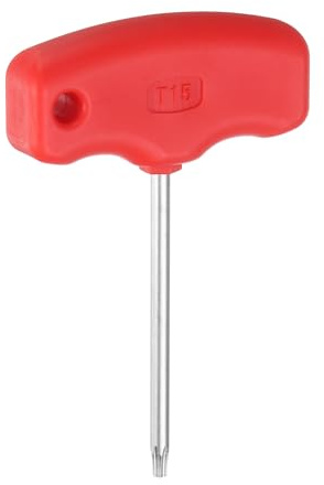 QUARKZMAN Destornillador Torx T15 de Acero Cr-V con Mango en Forma de T para Llave de Estrella para Portaherramientas de CNC