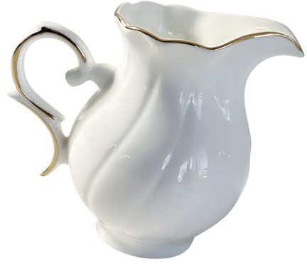 PRETYZOOM Pot à Lait Céramique Avec Motif De Fleurs Bouilloire à Lait Saucière Pour Magasin