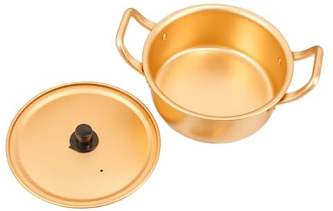 Happyyami Olla De para Ramen Tapa y Doble para Cocinar y Fideos Instantáneos Accesorio Esencial para Cocinas Modernas