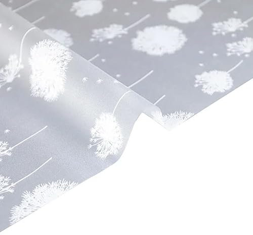 Milchglasfolie 200cm Länge PVC Glasaufkleber Fensterfolie Transparent Blickdicht Schutz Sichtschutz Dekorative Folie Einfache Fensteraufkleber Abziehbilder Fensterfolie Blickdicht Von Aussen(Width 40c