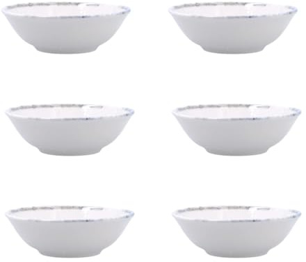 Bidasoa Set de 6 boles Polaris Hydrozero de porcelana 16 cm | Azul, Porcelana, forma redonda, acabado brillo, 16 cm, 6 piezas, apilable, apto para microondas