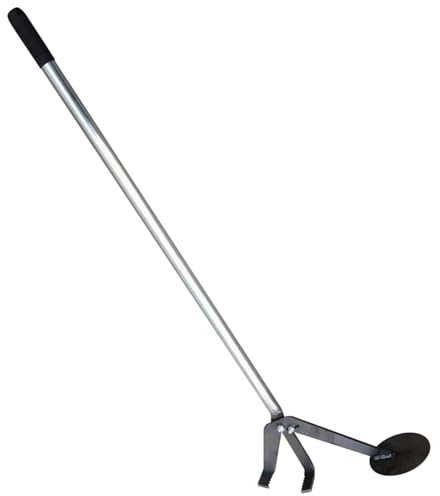 Herramienta extractora de árboles jóvenes Resistente, removedor raíces con Cabeza Dentada, Extractor Palanca Metal para Tallos, malezas, arbustos y Espinas Sistemas Grandes