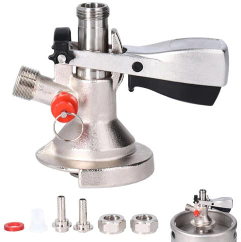 Acoplador de Barril de Sistem Sankey A Europeo G5/8, Dispensador de Grifo de Cerveza Tipo A de Acero Inoxidable 304, Acoplador de Grifo de Barril de Cerveza (Tipo A)