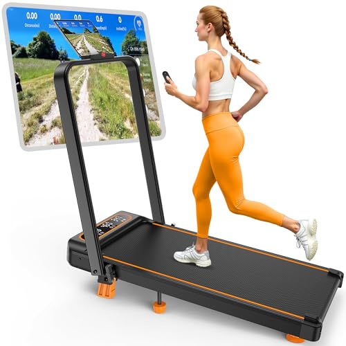 Rayspace Walking Pad Treadmill with 15% Incline, Upgraded 3.5HP Low Noise Treadmills for Home, 4 in 1 Foldable Treadmill, Walking Pad with Handle, 350+lb Capacity, APP & Remote