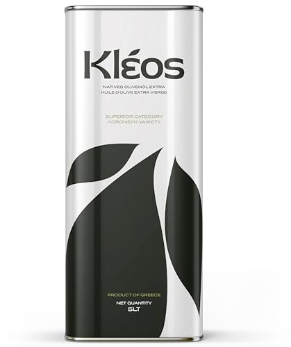 Kleos Huile d’Olive Extra Vierge 5L – Riche en Polyphénols – Pressée à Froid – Récolte 2025/26 – Origine Grèce – Qualité Premium – DDM 31/07/2027