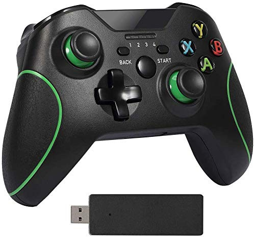 Maliralt - Controller wireless per Xbox One, DP24, compatibile con Xbox One, Win10, PS3, Android, senza funzione jack per cuffie, colore: nero