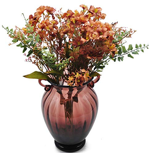 cn-Knight Künstliche Blumen,3 Bündel 42cm Coreopsis Blumenarrangements mit dekorativen Zweigen für Hochzeit, Brautstrauß, Heimdekoration, Einweihungsgeschenk, Tafelaufsatz Empfang,Braun