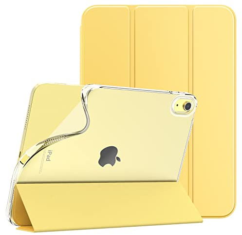TiMOVO Case for iPad (A16) 11th Generation 11 Inch 2025, iPad 10th Generation Case 10.9 Inch 2022, Slim Soft TPU Translucent Frosted Back Cover for 11th/10th Gen, Auto Wake/Sleep - Light Yellow