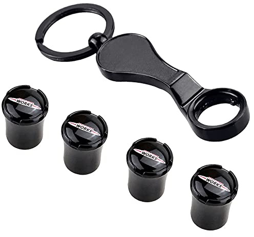 SLINGDA 4Pcs Car Tyre Valve Dust Caps for MINI Cooper R50 R52 R53 R55 R56 R57 R58 R59 R60 R61 R62 F55 F56 Automobile Alloy Tire Dustproof Cap
