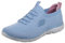 Skechers Womens Summits Top Player Sneaker, Light Blue Knit Multi Trim, 4 UK