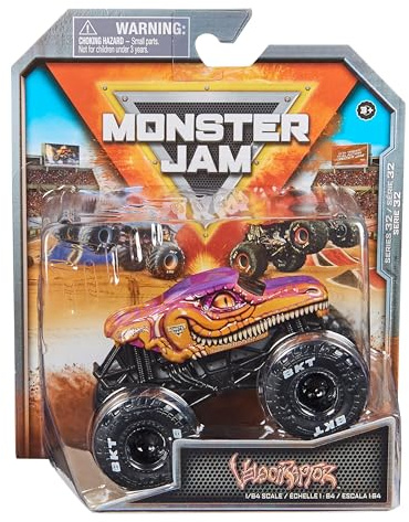 Monster Jam 2023 Spin Master 1:64 Diecast Truck Series 32 Arena Favorites Velociraptor