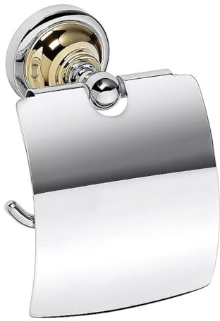 Brillantbad BETRO Gold Papierrollenhalter Messing Gold Chrom für Bad & WC > zum Bohren