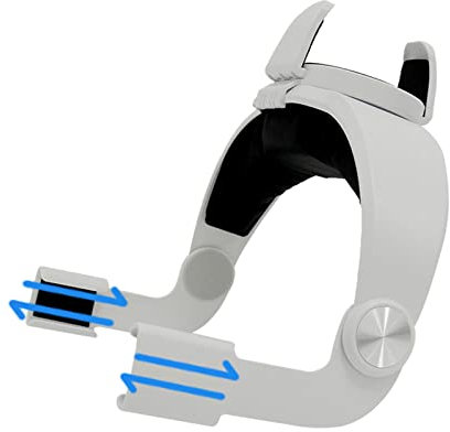 LUCKGONI Komfortabler Kopfbügel mit Power-Halterung für Pico 4 VR Headset, verstellbares, rutschfestes Kopfband, VR-Zubehör