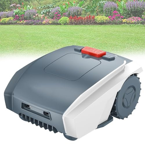 Beachtiful Robotic Lawn Mower with GPS Assisted Navigation, Ultra-Quiet Smart Mowing Technology for Medium to Large Yards (0.4 Acre), with Self-Charging, Boundary Wire