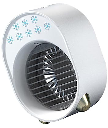 Cabilock 1pezzi Condizionatore d Aria Portatile USB Raffrescatore d Aria Mini da Tavolo Ventilatore di Raffreddamento Leggero per Casa e Ufficio