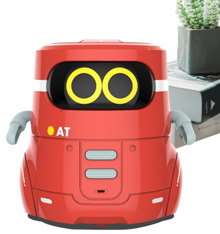 Robot Que Habla Inteligente - Amigo Inteligente, Gadget Divertido | Aprendizaje programable Juguete bot con expresión facial Reconocimiento de sonido para Preescolar Gift Divertissemen