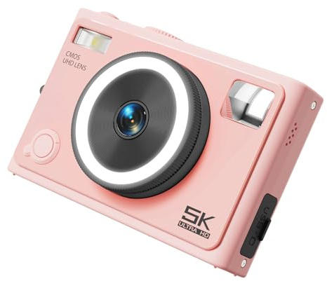 64MP 5K Fotocamera Digitale Con Bellezza Anteriore E Posteriore Doppio Obiettivo Per Vlog Fotografia di Viaggio Bambini Adulti Regalo Fotocamera Schermo IPS
