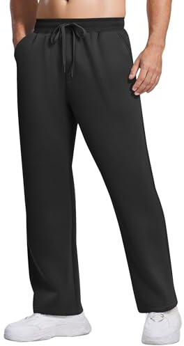 PINSPARK Herren Jogginghose Winter Fleece Trainingshose Sweathose Lange Thermo Warme Sporthose mit Taschen