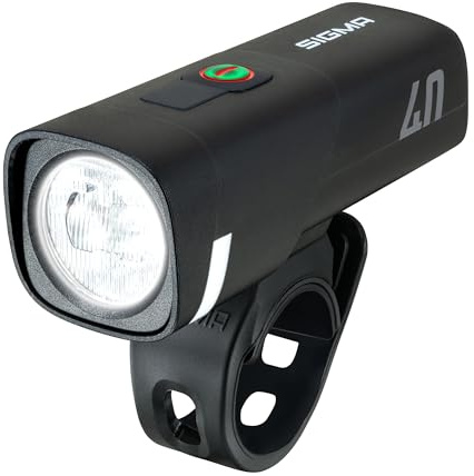 SIGMA Aura 40 |StVZO konformes LED Fahrradlicht mit 40 LUX | Vorderlicht mit 2 Leuchtmodi | lange Akkulaufzeit | USB-C