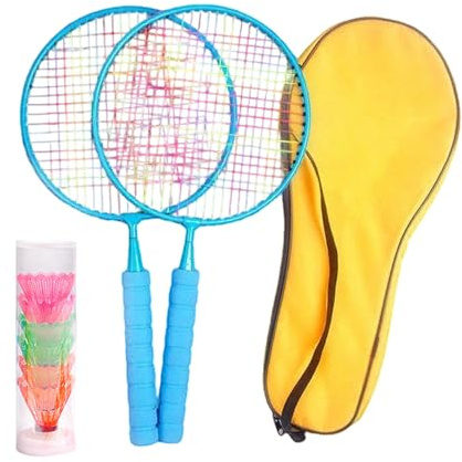 Set De Badminton pour Entraînement Sportif Léger Et Portable pour 3-7 Ans