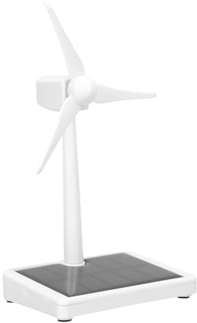 UPKOCH Giocattolo Fai da Te Mulino a Vento Solare in Plastica Kit Esperimenti Scientifici Turbina Eolica da Tavolo Alimentata a Energia Solare per Scuola e Apprendimento Educativo