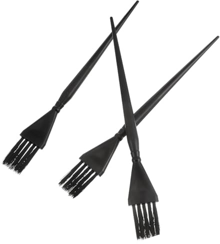SOLUSTRE Set da 3 Pennelli per Tintura dei Chioma in PC Setole Ultra, Strumenti per Saloni e Uso Fai da Te, Spazzole per Colorazione e Evidenziazione Professionali Colore Colore Casuale