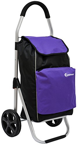 EYEPOWER Trolley per Spesa 100x43x38 52L con vano refrigerato Pieghevole Lilla