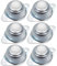 AMACOAM Transfert à Billes Roulettes pour Meubles Roulettes Transfert à Rouleaux Unités de Transfert à Billes Fer Galvanisé avec Boules en Nylon pour Transmission Meubles Fauteuil Roulant 6 Pièces