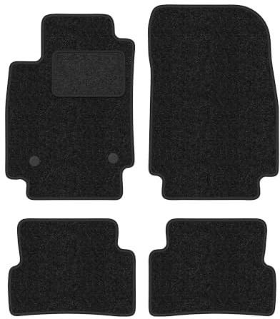 Velours-Fußmatten passend für Renault Captur 2013-2019, Anthrazit, ANTHRA | passend für SUV; Velours-Teppich (Polypropylen), ca. 6,5 mm; rutschfest, vormontierte Befestigungen (Typ RN)