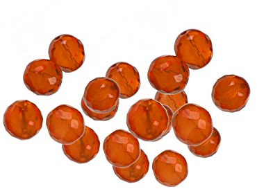 Creative-Beads Glasperle, Schliffperle feuerpoliert, rund, 8mm, 144 Stück hyazinth