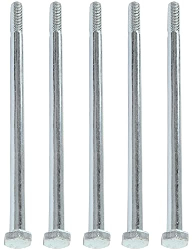 AERZETIX - C47504 - Satz von 5 stück - bolzen sechskantschrauben M6x120 mit teilgewinde - mit sechskantkopf - Ø6x120mm - DIN 931 - klasse 8.8 - aus verzinktem stahl - heimwerken - montagewerkzeug