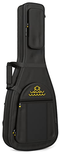 Monkey Loop Jumping Electric 335 - Borsa per Chitarra con Imbottitura da 18 mm - Borsa per Chitarra Elettrica tipo 335 - Tre Tasche Esterne - Cinghie Regolabili - Materiale Resistente all´Acqua
