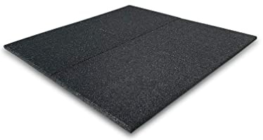 1m² Fallschutzmatten Schwarz 50x50x2,5cm Gummimatten Rutsche Spielplatz Boden Gummiplatten Schaukel