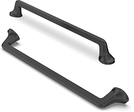 FURNIWARE 10 stycken möbelhandtag skåphandtag kökshandtag möbler lådhandtag handtag för köksskåp skåp möbelhandtag lådhandtag 192 mm hålavstånd matt svart